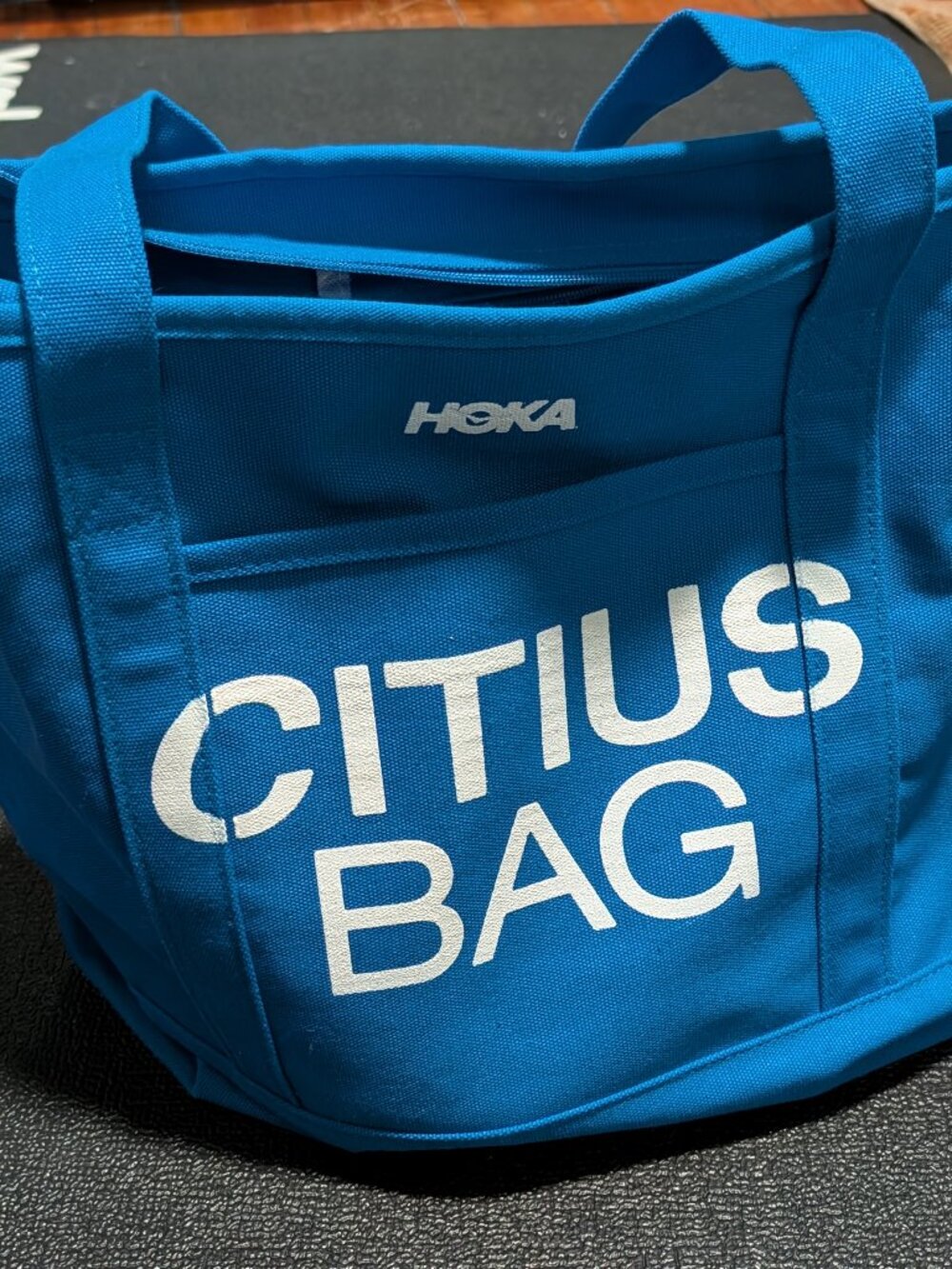 HOKA Boston 2024 Big Moves Large Tote Bag Blue CITIUS BAG